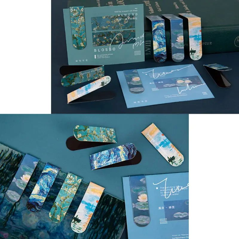 

Creative Magnetic Bookmarks Literature Art DIY Decoration Bookmarks D08A