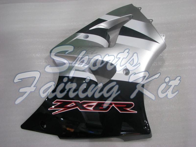Обтекатель для мотоцикла 636 ZX-6r 2000 - 2002 серебряные черные Обтекатели Kawasaki ZX6r