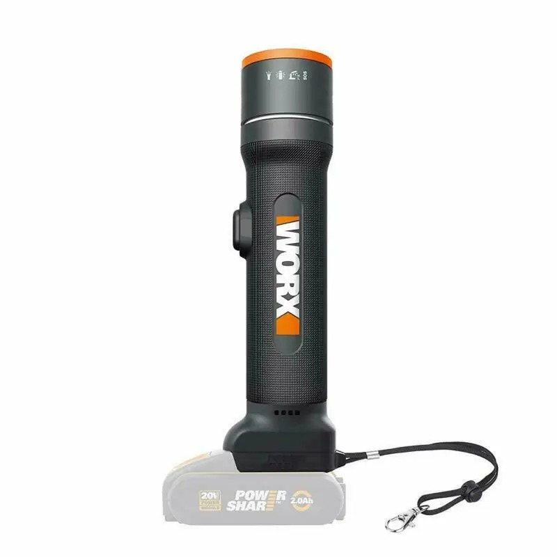 NO BATTERY Worx wx027 наружное освещение, домашняя литиевая перезаряжаемая, многофункциональная телескопическая, настольная лампа, походная лампа в палатку - Цвет: NO BATTERY