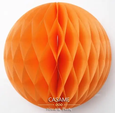 light orange Мяч с бумажными сотами Цветок фонарь свадьба ребенок день рождения украшение детский душ соты шары фонарь s Декоративные - Цвет: light orange