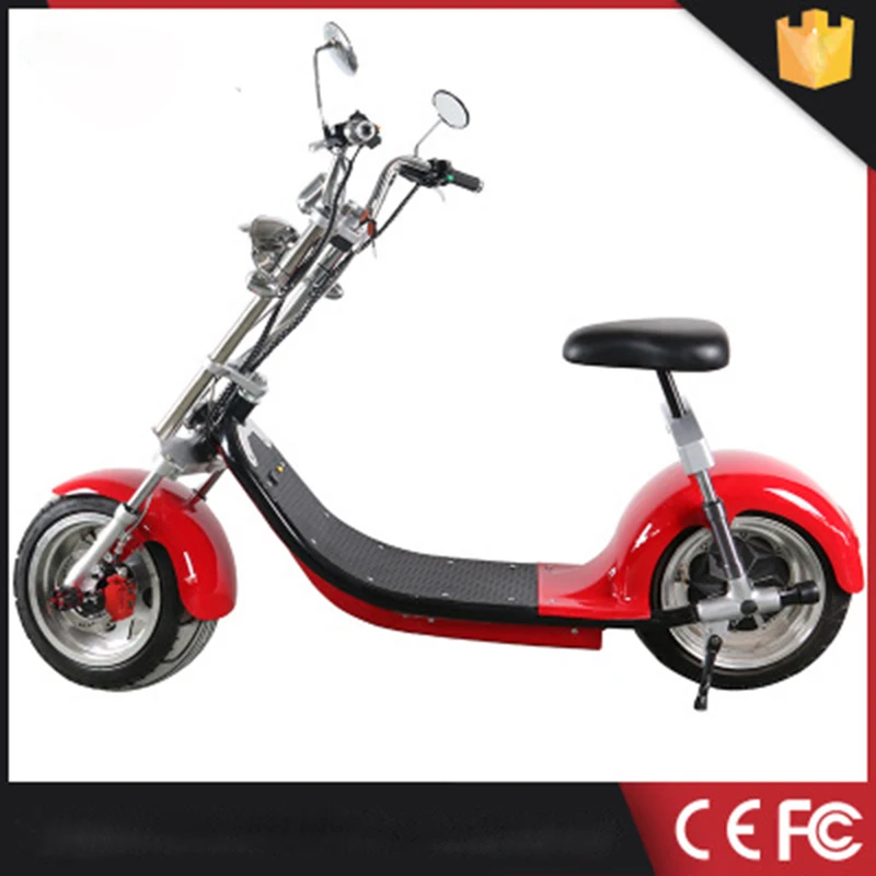 

LED headight 1500W Brushless Motor Lithium Battery 60V 12A Front And Rear Oil Brake Disc Brake Customizable Electric Scooter