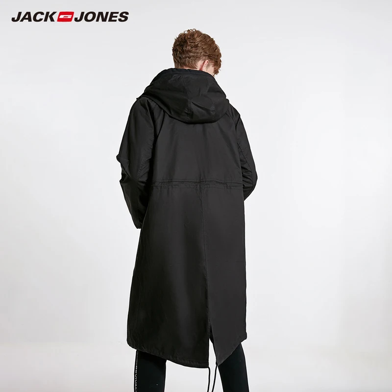 Мужское длинное пальто с капюшоном JackJones куртка выше колена уличная одежда 219121549 |