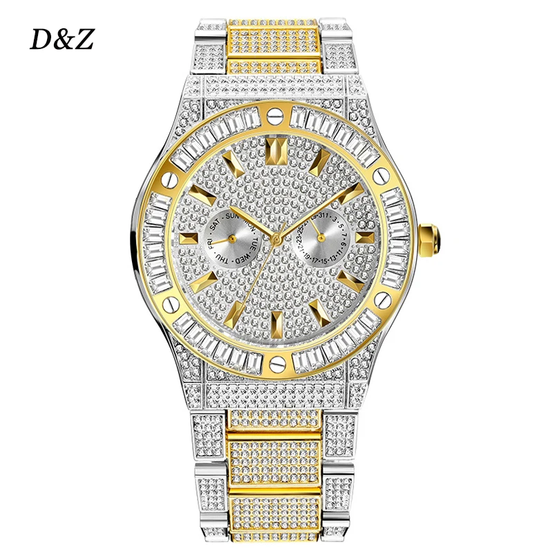 

Женский браслет из нержавеющей стали D & Z, Серебристый браслет в стиле хип-хоп с фианитами