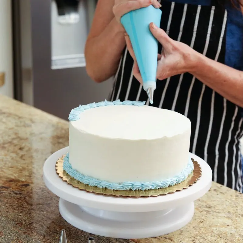 28 см пластиковый поворотный стол для торта 360 Вращающийся украшения Нескользящие