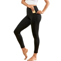yoga pants high waist stretchy sport tights elasticated fitness leggings with zipper pocket hot sale gym running workout clothes