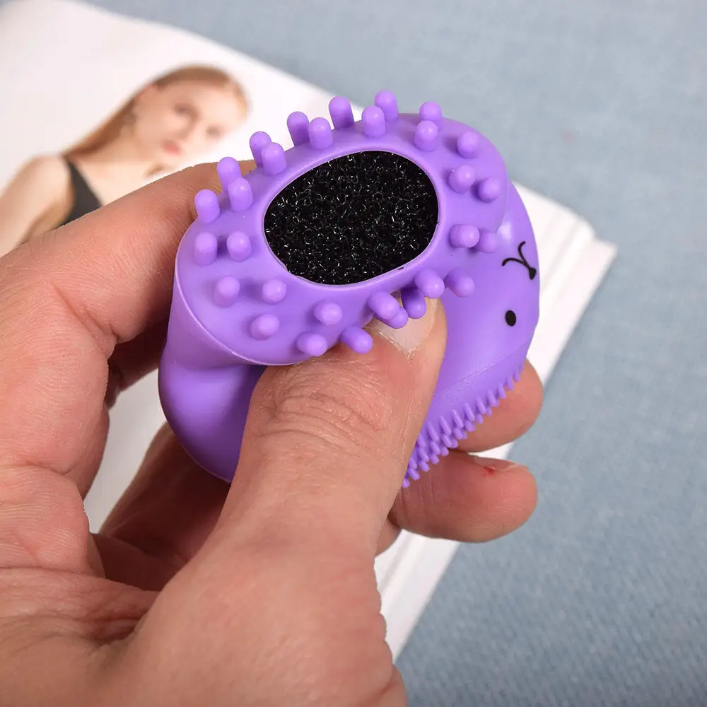 1 шт. симпатичный очиститель для лица ручная стирка осьминог отшелушивающая