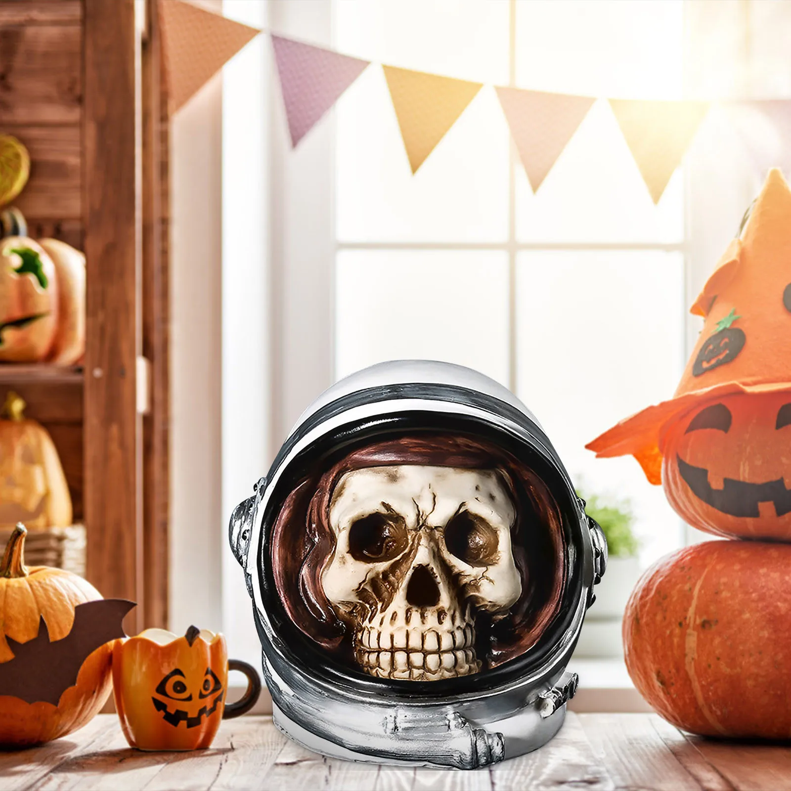 Креативная копилка с изображением астронавта черепа модель поделки украшение