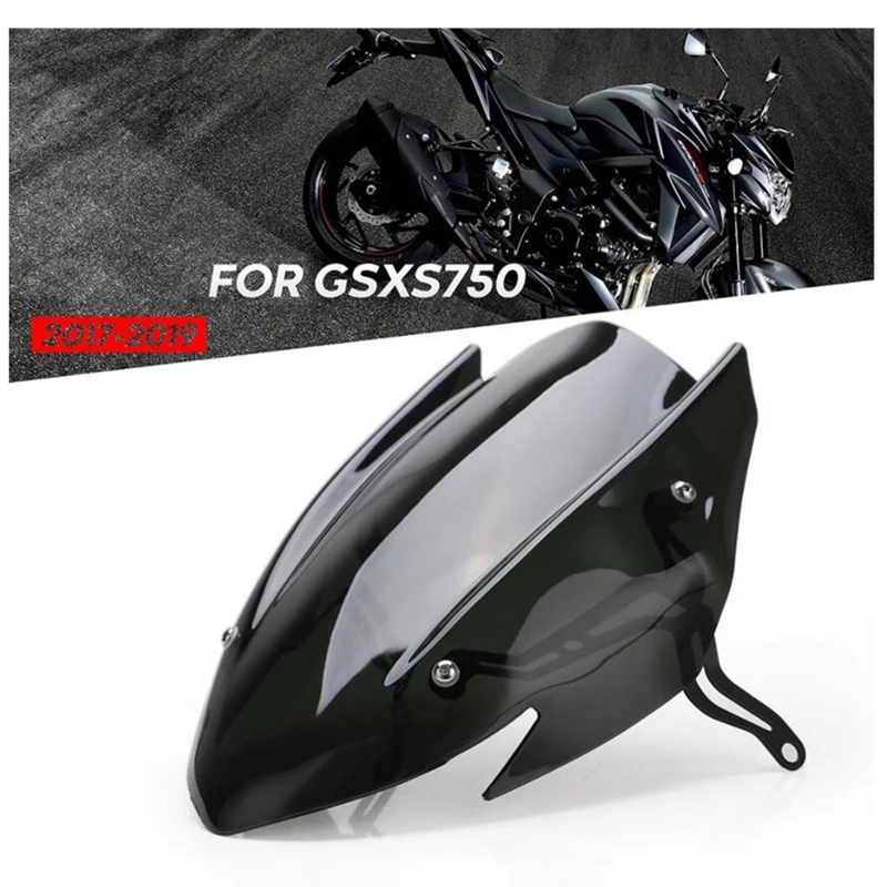 Для Suzuki GSX-S750 GSXS750 GSX-S GSXS 750 2017 2018 2019 Черный ветрозащитный экран на лобовое стекло с