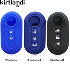 Силиконовый чехол для ключей автомобиль для Fiat 500 500L Ducato Panda Lancia Musa для Citroen Jumper 2 3-кнопочный защитный держатель для ключа