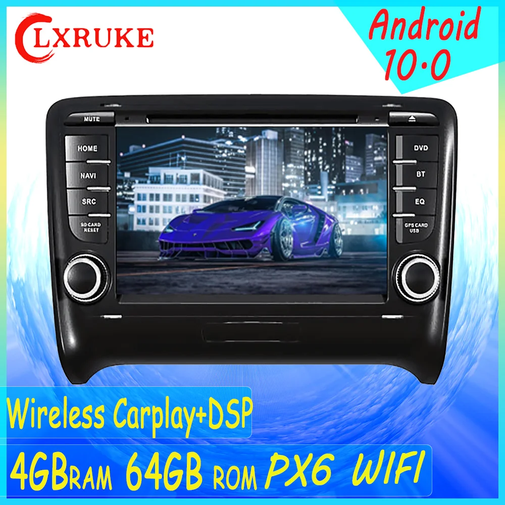 

For AUDI TT 2006-2012 Android 10.0 4+64G Car CD DVD Player GPS Navigation Auto Multimedia Player Tape Recorder Headunit PX5/PX6