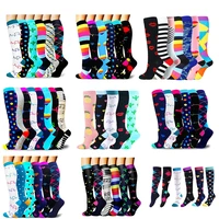 unisex compression stocking 35678 pairs cycling sport nurse men women hiking long compression sock running medical sock
