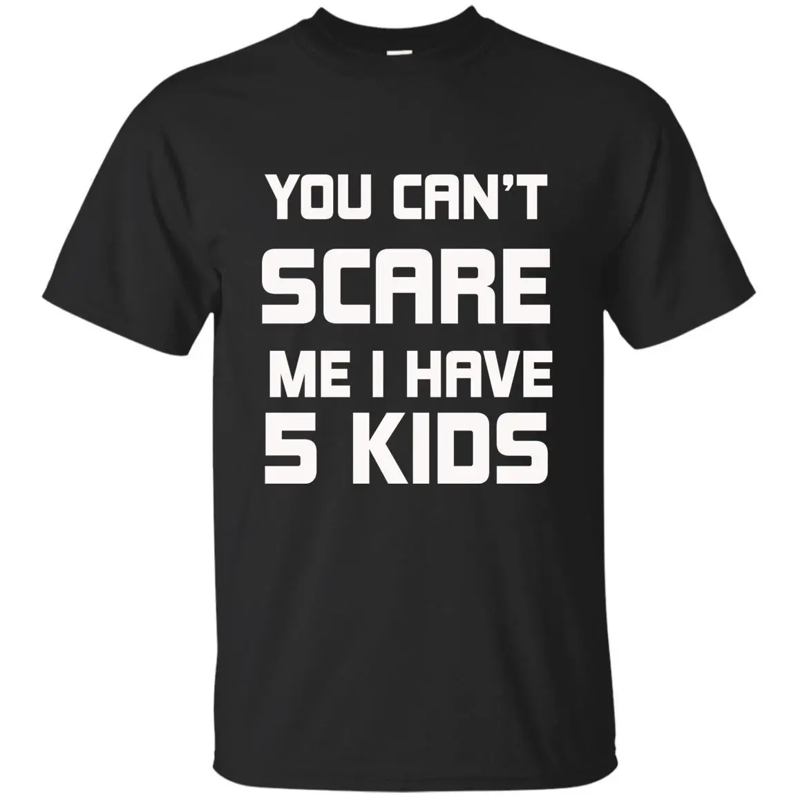 Футболка черная темно-синяя забавная футболка с надписью Mom Dad Gif Can't Scare Me I Have 5