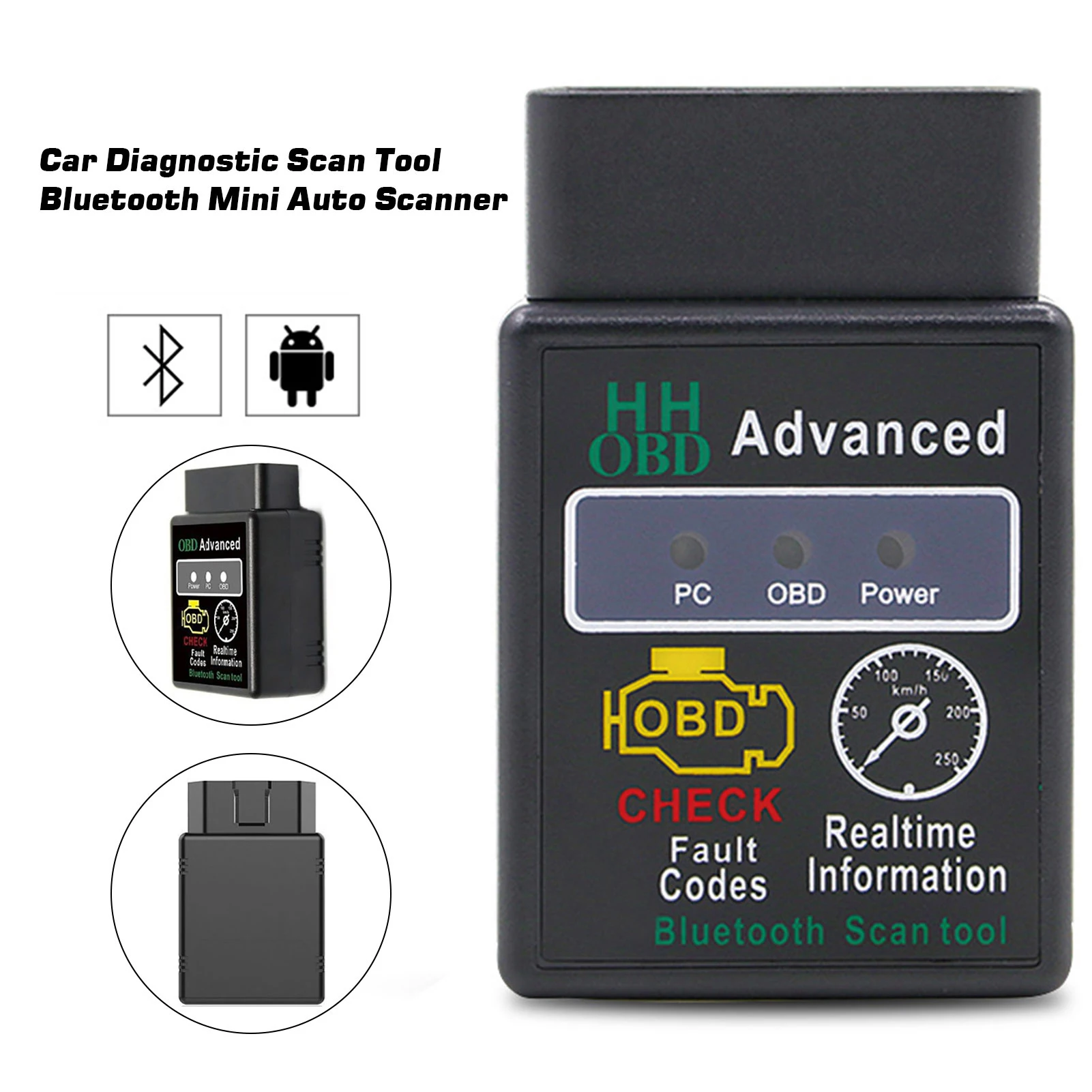 

Car Diagnostic Scan Tool OBD2 HH OBD ELM327 V1.5 Bluetooth OBD2 CAN BUS Check Engine For Modena OBD-II Compliant Vehicles