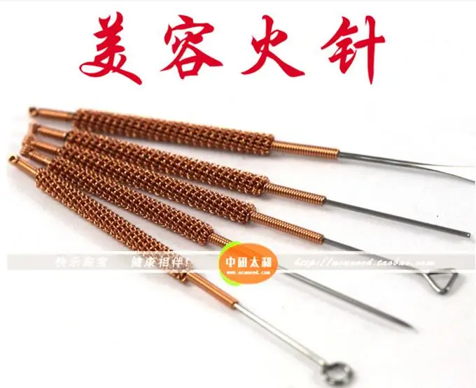 5 шт./компл. косметологии огонь иглы для акупунктуры Красота массаж|acupuncture