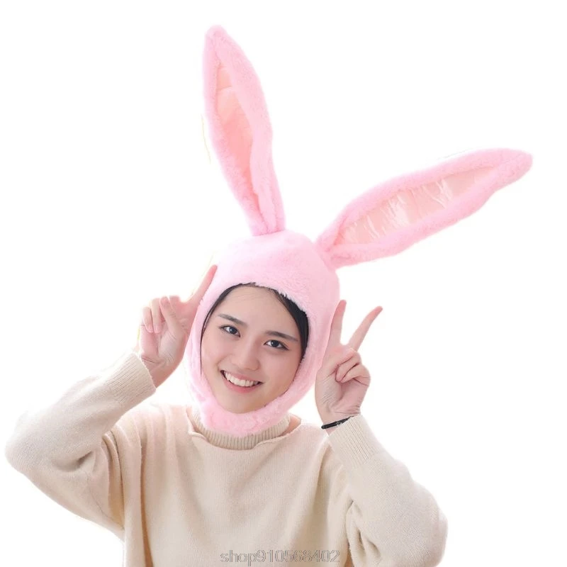 

Cute Plush Eastern Bunny Ears Cap Mask Adult Kids Halloween Party Cosplay Animal Hood Hat Winter Warm Costume F25 20 Dropship