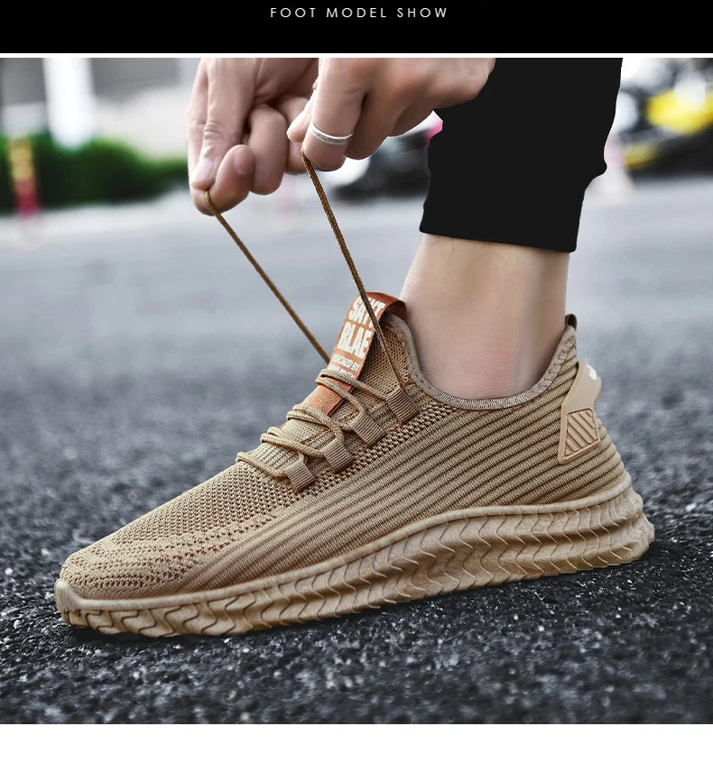 VESONAL, дышащие весенне-летние новые кроссовки Flyknit, мужская обувь, повседневная удобная мужская обувь, прогулочная обувь