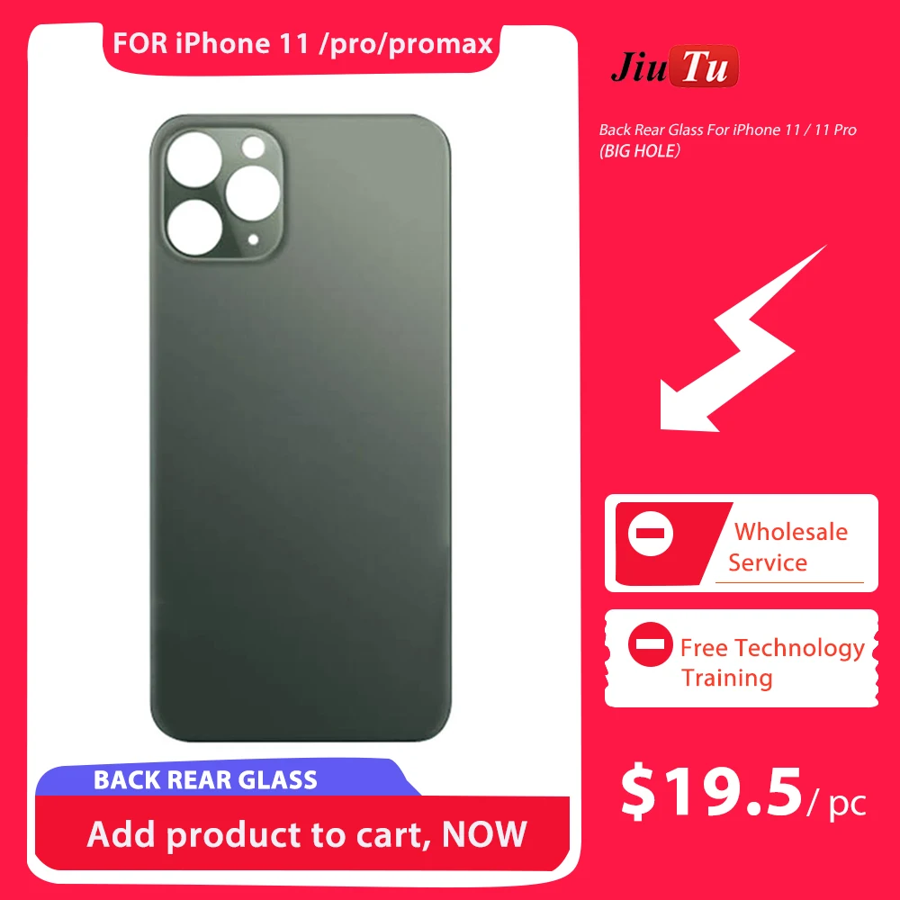 OEM заднее стекло для iPhone 11 11Pro Max X 8 Plus XS XSMAX задняя крышка с большим отверстием