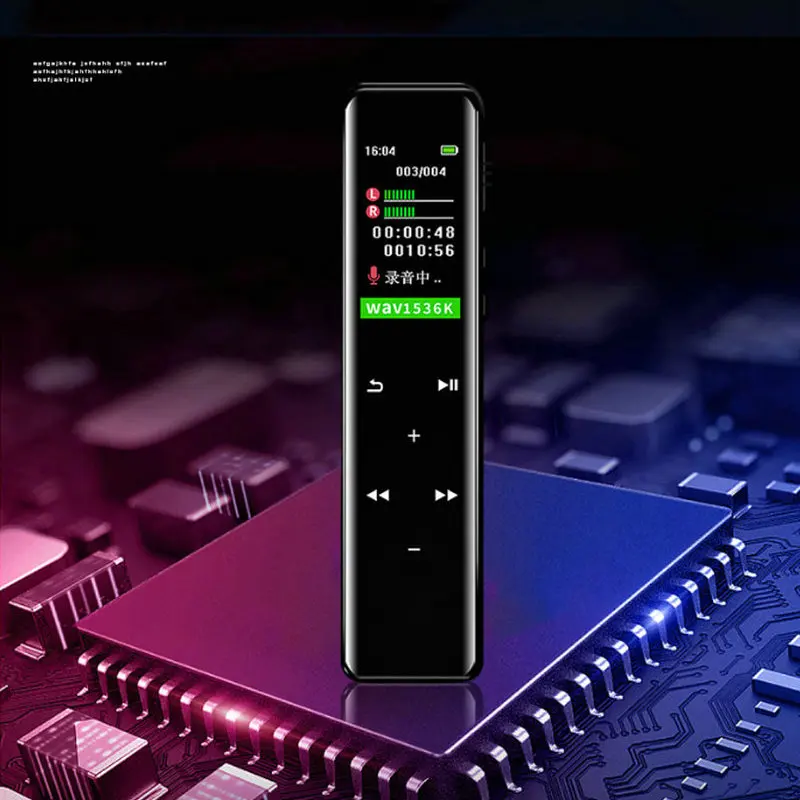 Мини цифровой диктофон с сенсорным экраном устройство записи звука MP3 плеер
