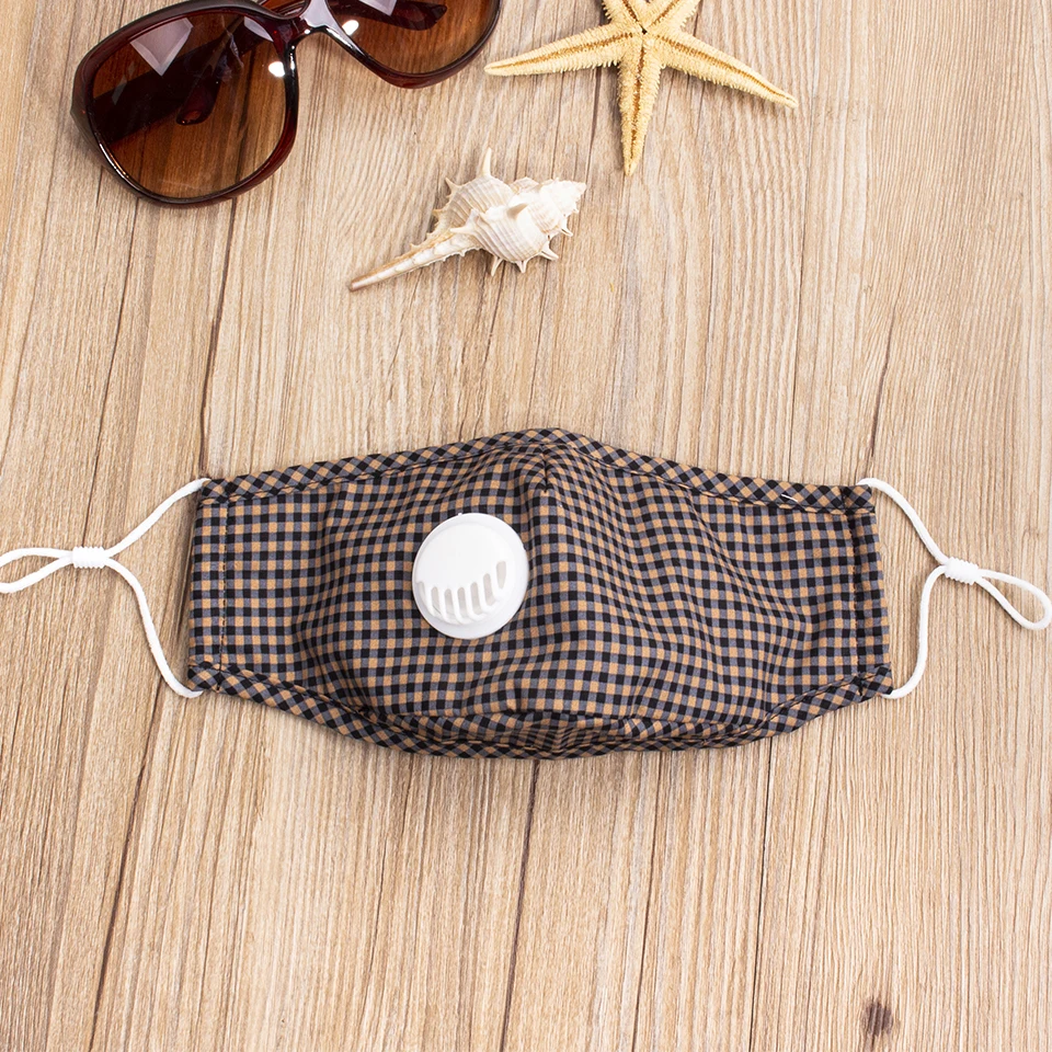 Детская маска с фильтрами пылезащитная моющаяся хлопковая из активированного