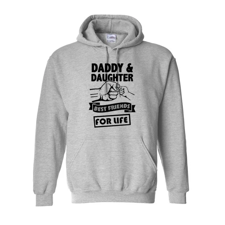 Папа и дочь лучшие друзья для жизни мужская одежда с капюшоном Harajuku Хип-хоп