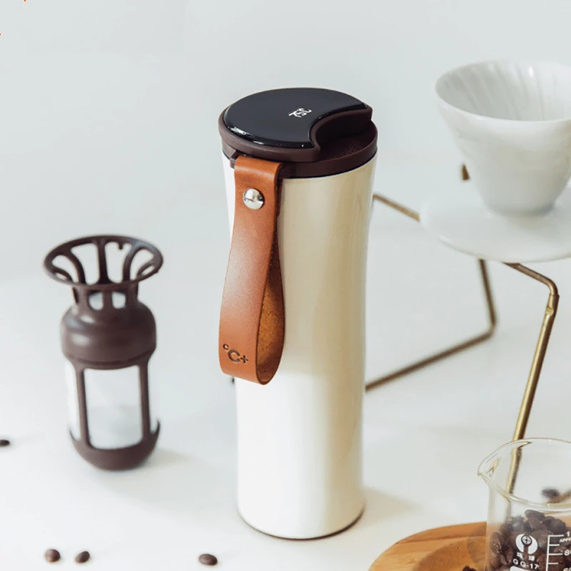 Youpin термосы Moka умная Вакуумная бутылка термос для кофе сенсорный температурный дисплей Нержавеющая сталь кофейная изоляционная чашка