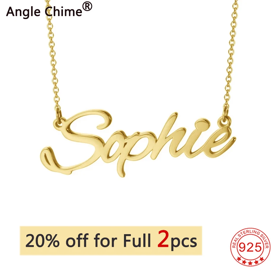 Ожерелье с подвеской Angel Chime из стерлингового серебра 925 пробы