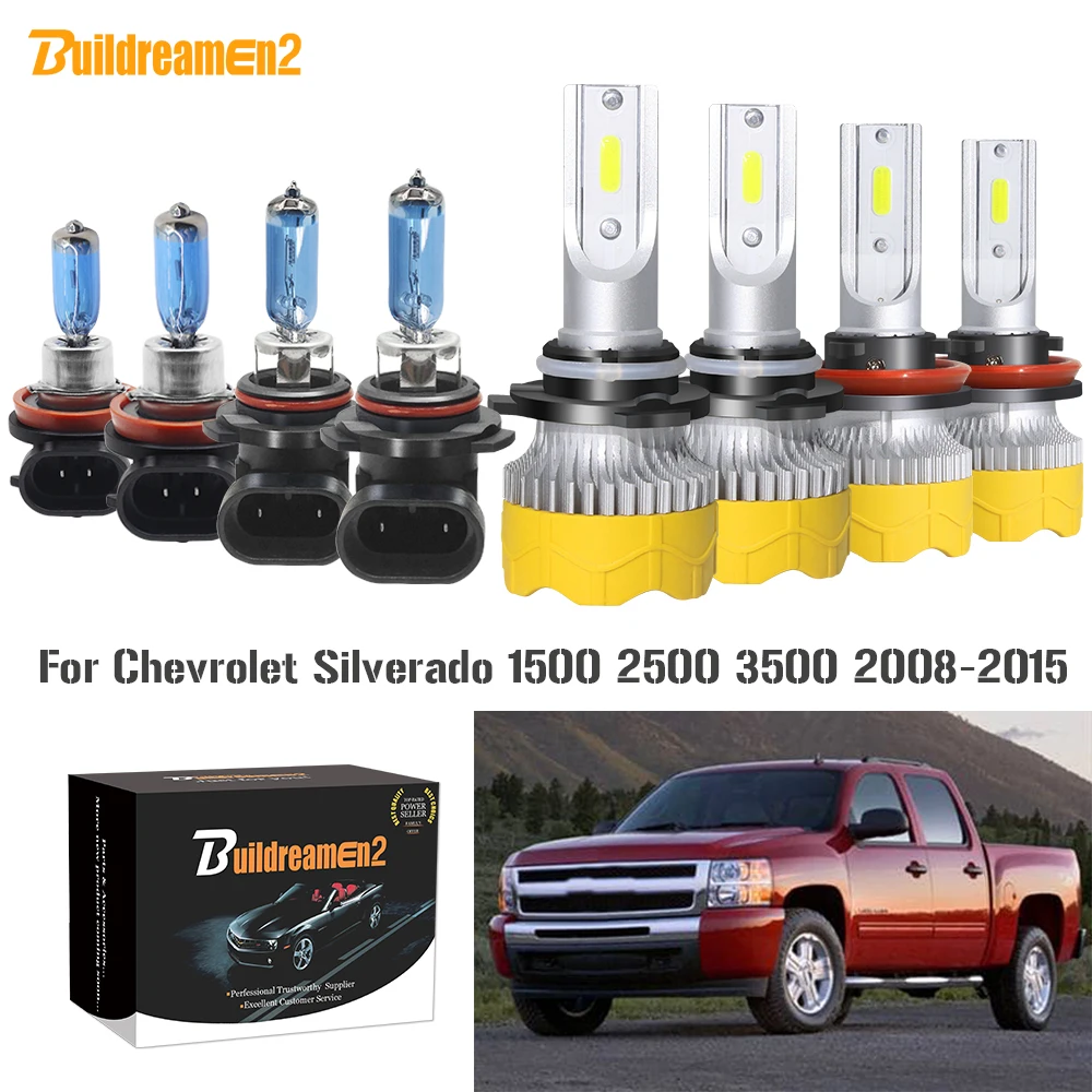 Buildreamen2 4 х автомобилей головной светильник высокий низкий пучок светодиодный