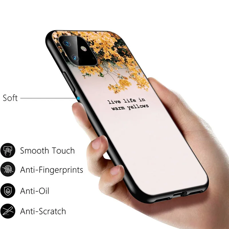 Желтый силиконовый чехол Keep Smile для Apple IPhone 12 Mini 11 Pro XS MAX XR X 8 7 6S 6 Plus 5S SE телефона |