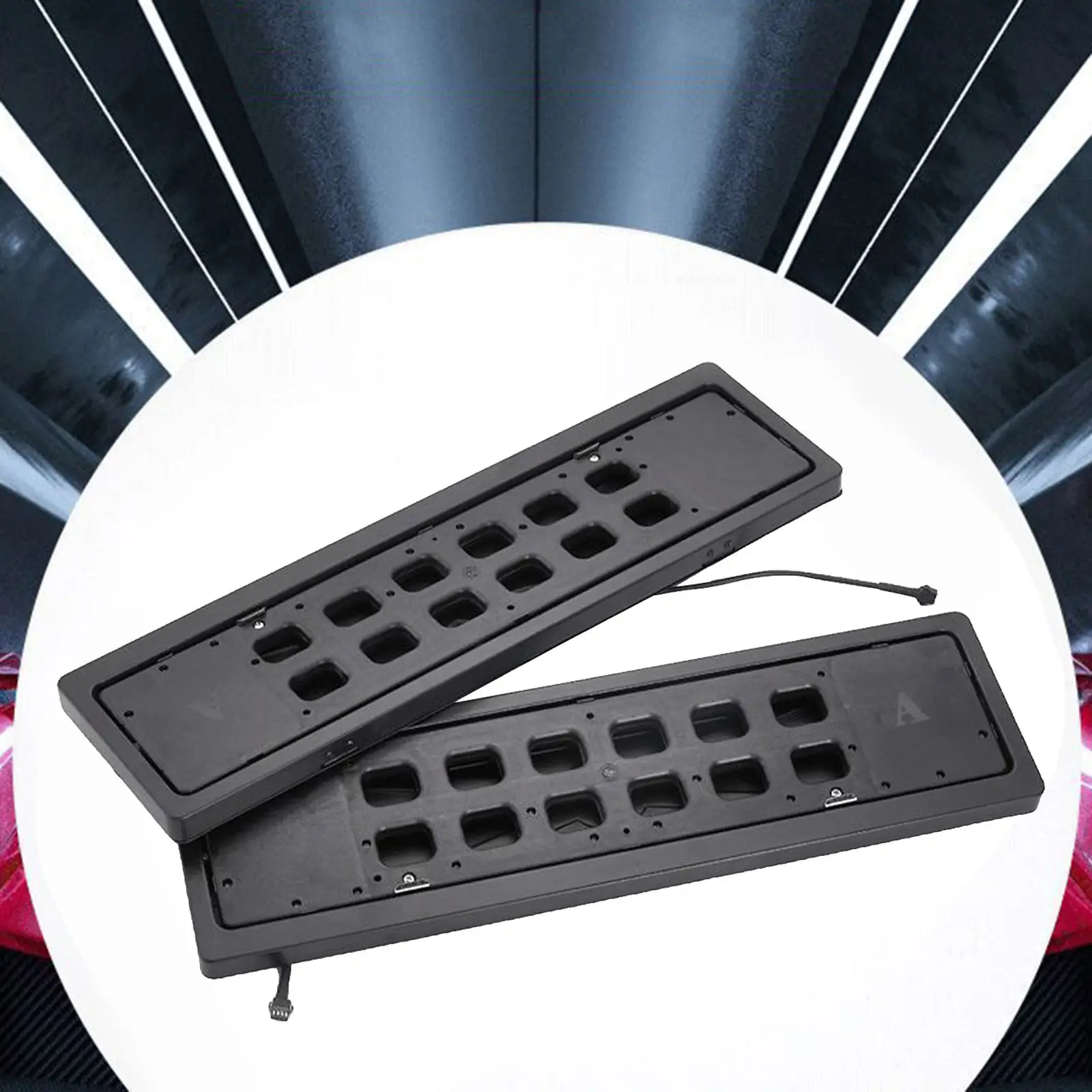 

2pcs Car Number Plate Bracket Swap Blinds Remote Control Flip License Plate Frame Easy to Install Waterproof