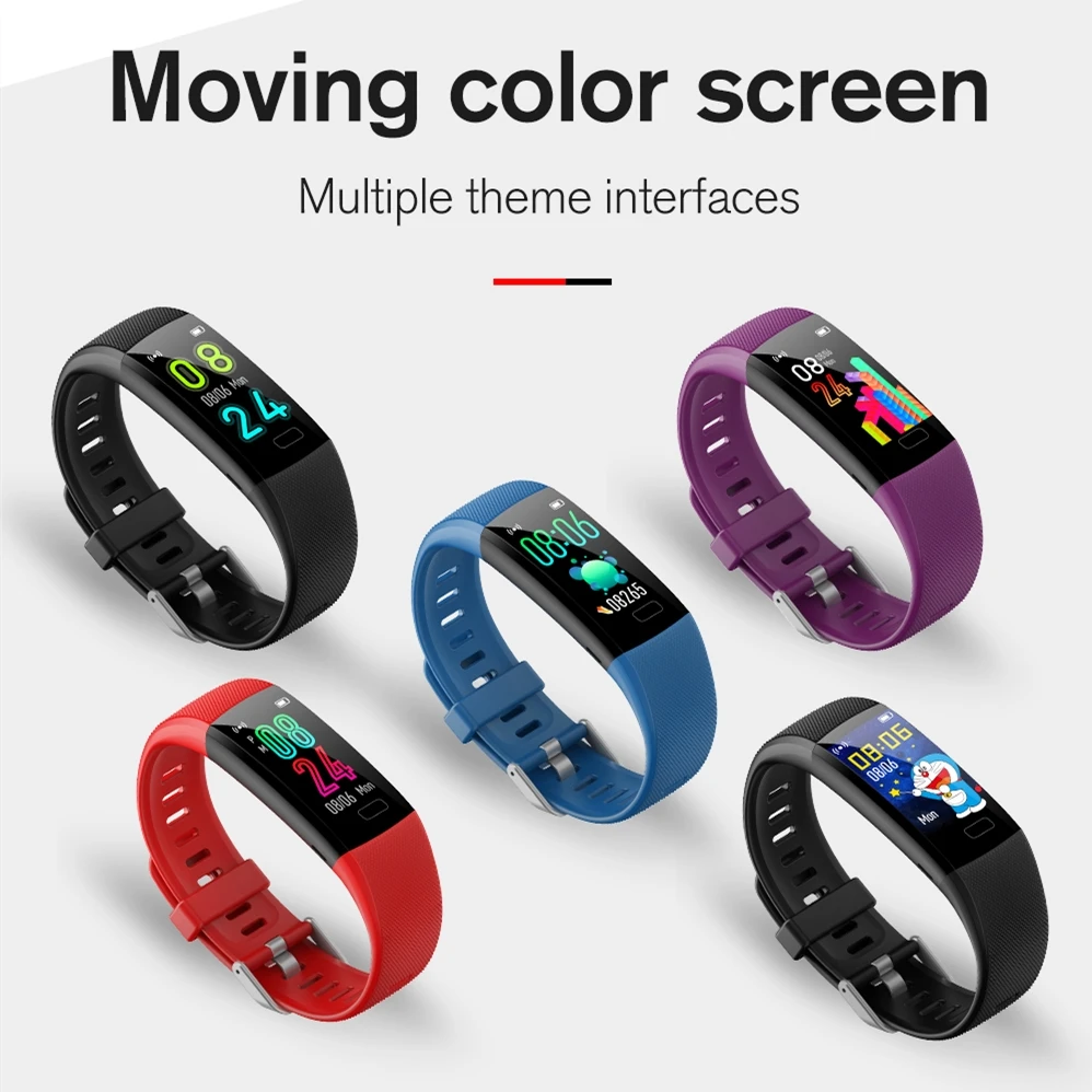 Bluetooth Смарт-часы пульсометр кровяное давление O2 монитор мульти-спортивные режимы