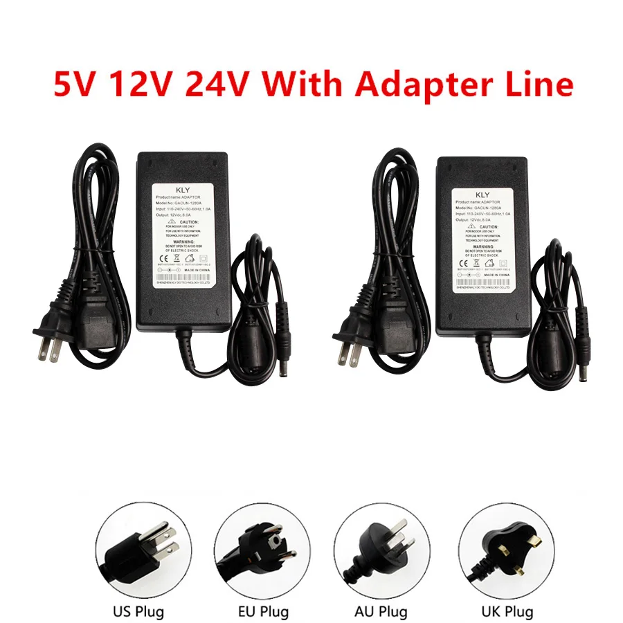 AC DC 5 в 12 В 24 в источник питания Adatper 1A 2A 3A 5A 6A 8A светильник ing трансформатор 220 В до 5 12 24 В вольт источник питания светодиодный светильник