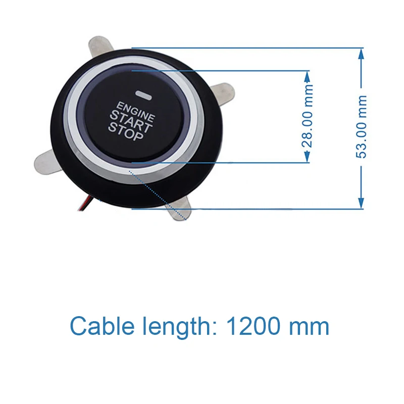 Автомобильная умная система сигнализации кнопка пуска двигателя Блокировка 12 В