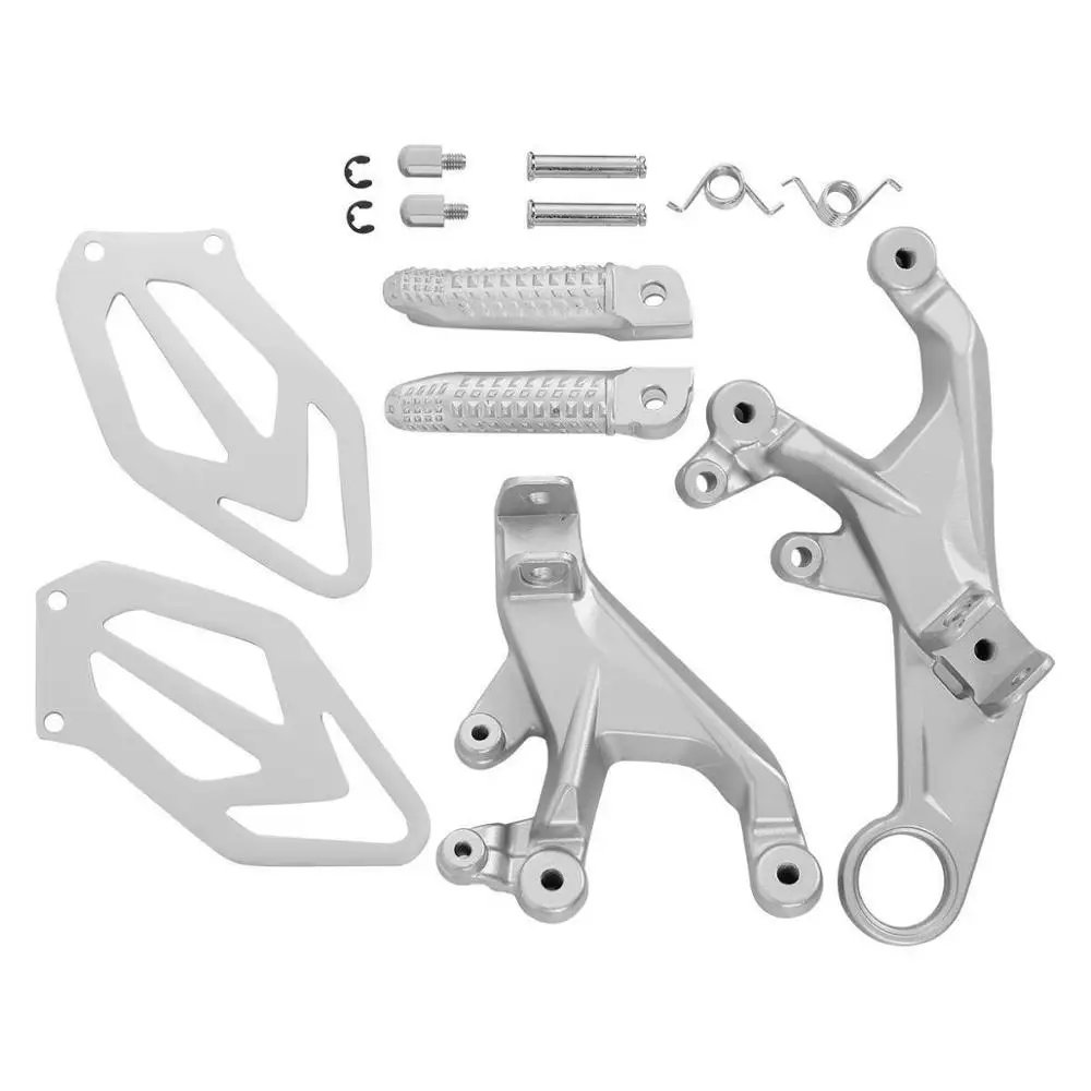 Мотоциклетная пара L &amp R передний всадник порошковый подножек Для Ног Кронштейн