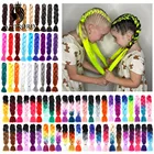 Косички для наращивания волос, африканские косички, 24 дюйма, синтетические волосы для косичек, розовые, красные, серые, Омбре, искусственные волосы, оптовая продажа, Alororo