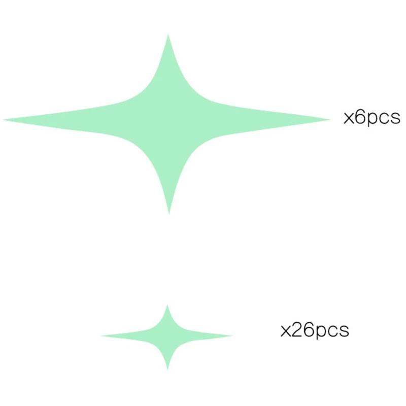 

Creative Home Luminous Star Wall Sticker For Living Room Bedroom