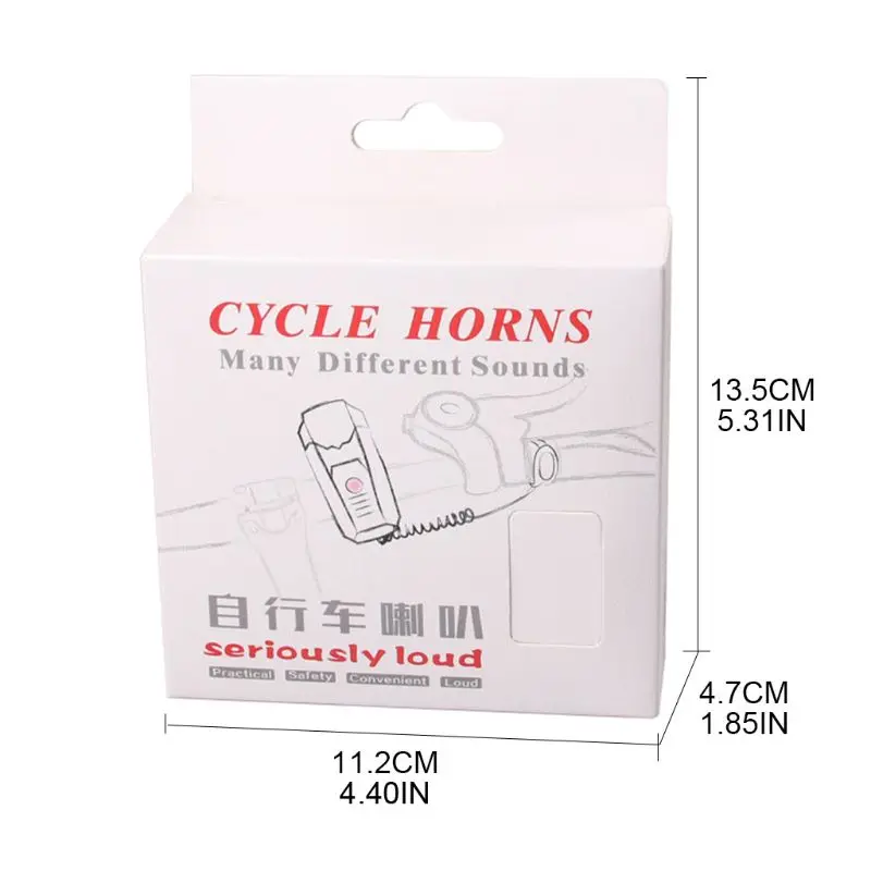 

Bike Horn Electronic Bicycle Bell 110dB Waterproof 3 Adjustable Sound Modes Easy Install Cycling Bicycle Modification