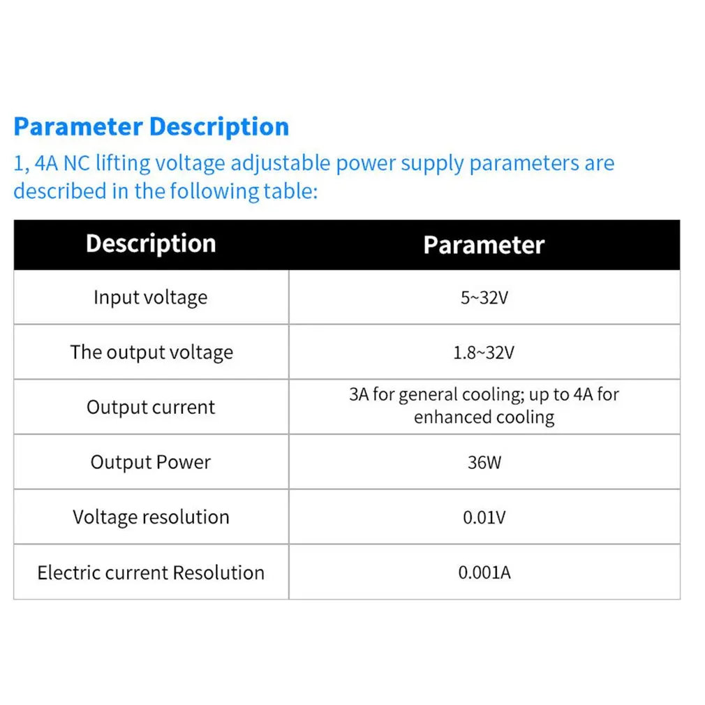 Регулируемый Модуль питания 4A преобразователь напряжения и тока