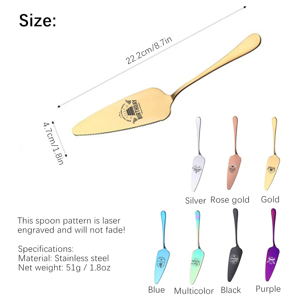 Креативная индивидуальная надпись лопатка для торта и пиццы из нержавеющей