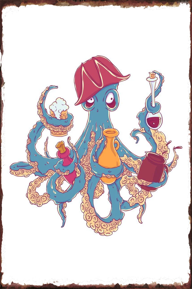 

Настенный декор для пива, украшение для комнаты, Ретро винтажный металлический знак, жестяной знак для искусства, кафе, паба, дома, клуба, муж...