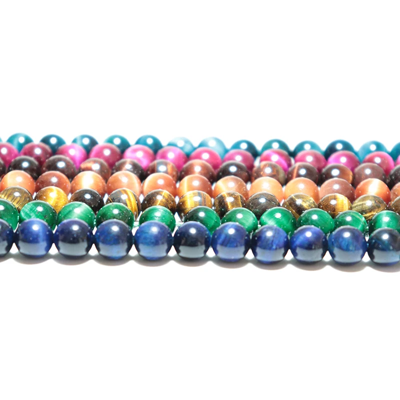 Noter класса A тигровый глаз камень бусины для изготовления ювелирных изделий шарм 7