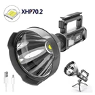 Мощный светодиодный фонарик XHP70, рабочий светильник, поисковая лампа, 4 режима, зарядсветильник через USB, для кемпинга, охоты, Lam, 200000 люмен