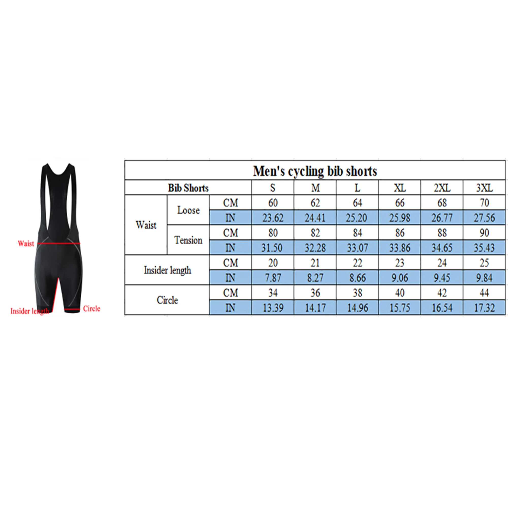 

HIRBGOD Summer Men's High-Elastic Tight-Fitting Lycra Material Cycling Pants Breathable Non-Slip Overalls,TYC006-01