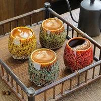 2021 new style ceramic kiln turned espresso coffee cup 170ml homeowners tea cup espresso cups coffee mugs to friends gift box