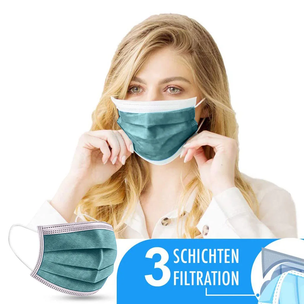

20pc Masks Disposable Maske Safety Facemask Personal Breathable Facial Mask 3ply Ear Loop Mascarillas Mascarilla