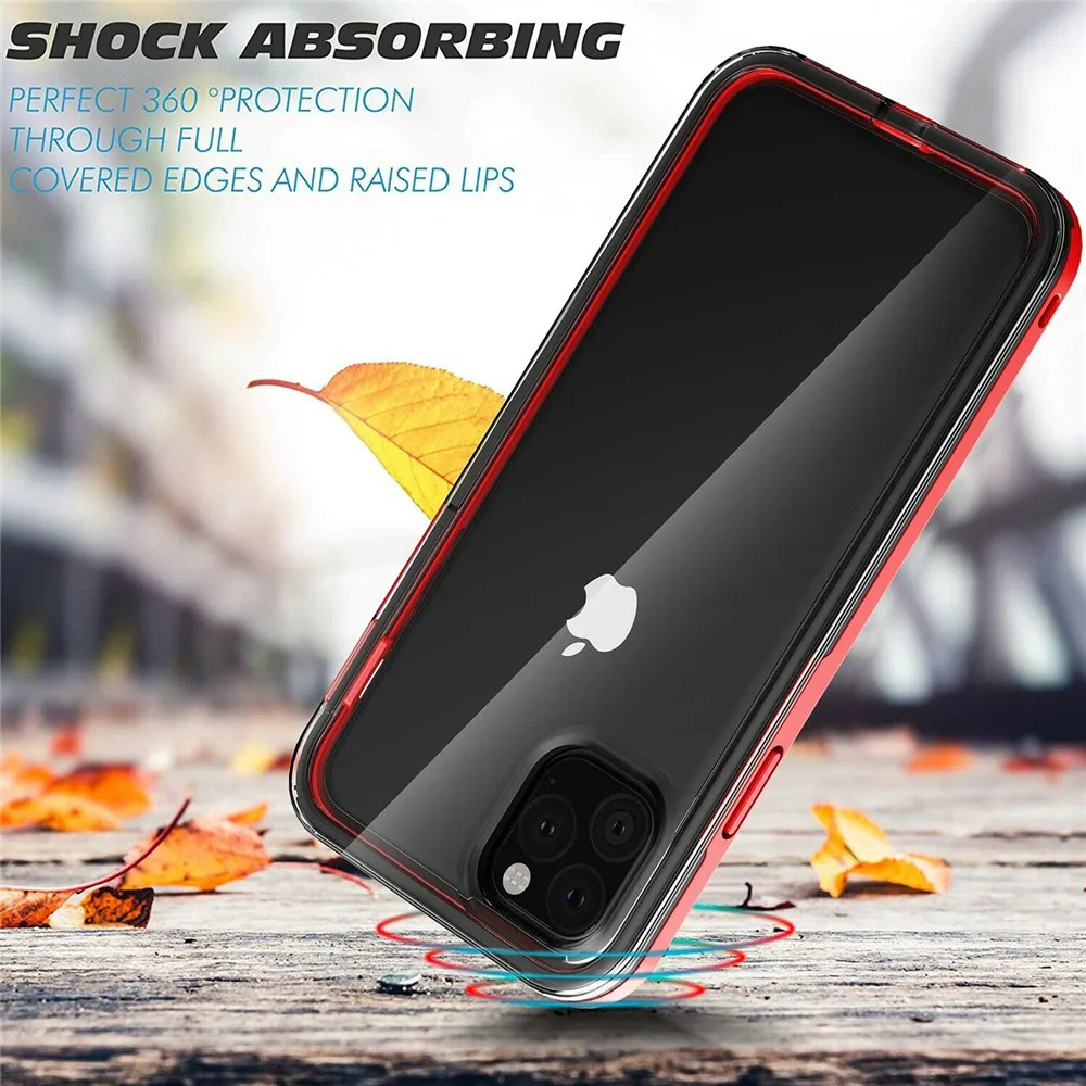 Для iPhone SE 2020 PC Гибридный Тонкий бампер Прозрачный чехол для 11 Pro Max X XS XR 8 7 6 6S Plus