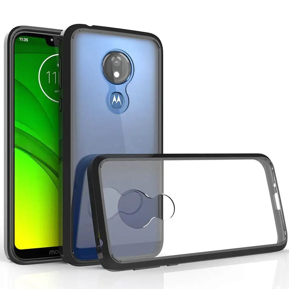 Гибридный ударопрочный чехол с воздушной подушкой для Moto G7 Plus акриловый