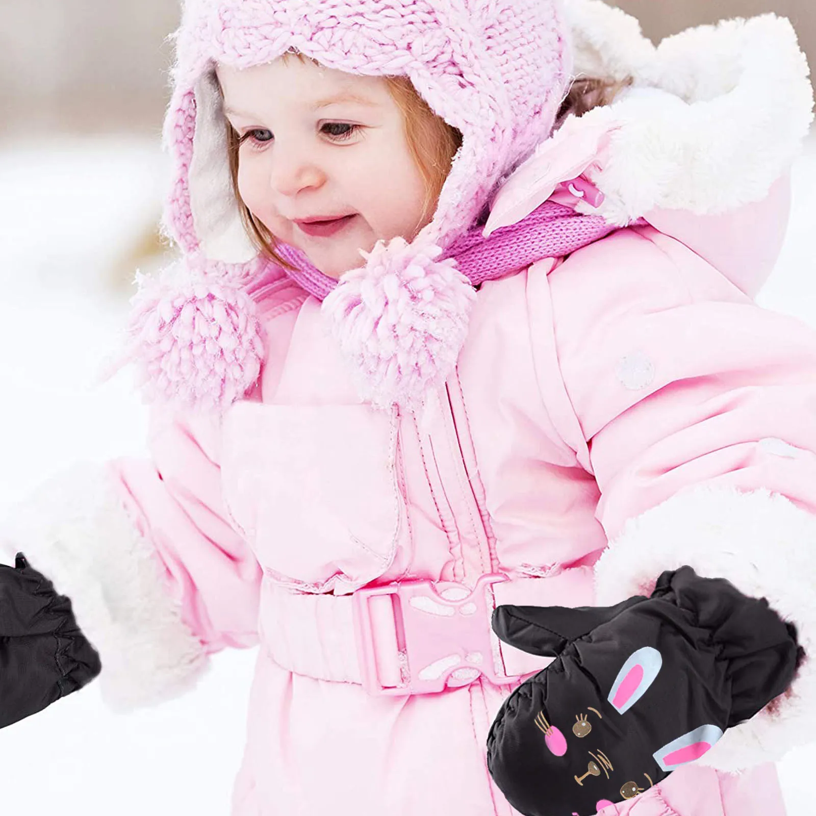 

1 paia guanti invernali bambino bambini neonati ragazze guanti da sci impermeabili caldi guanti da neve accessori per neonati ne