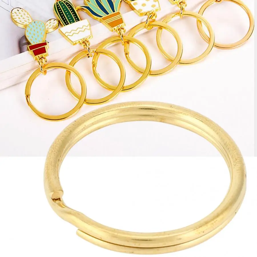 10 шт. латунное кольцо для ключей Золотая сумка крюк соединитель брелок сделай сам