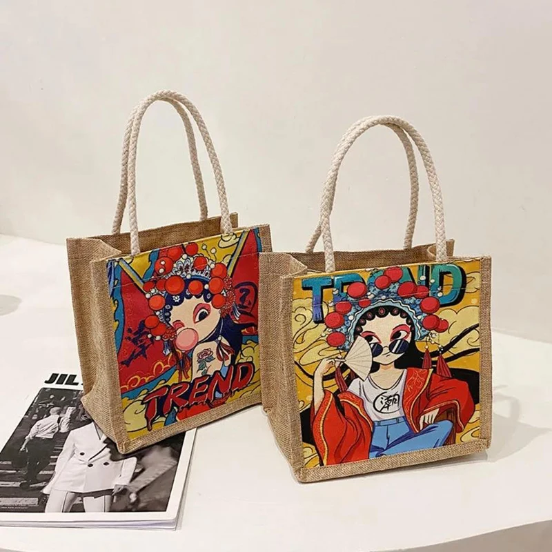 

Многофункциональная Холщовая Сумка для завтрака, водонепроницаемый многоцветный Дамский термобокс для завтрака, портативный Повседневны...