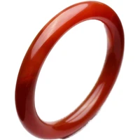 kyszdl high quality natural red agate bangles round article fashion red chalcedony bracelet women carnelian jewelry gifts